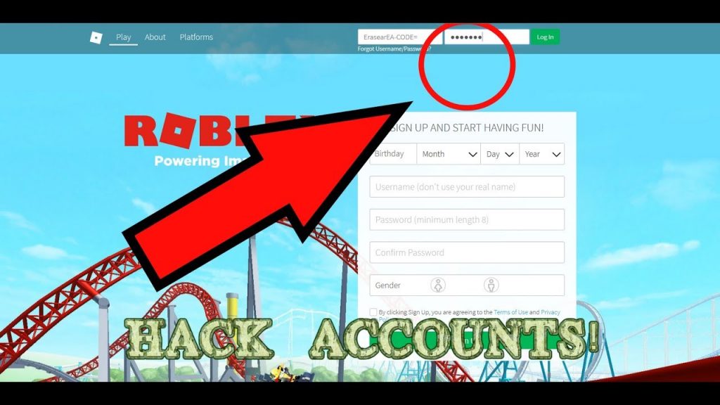 How to hacking roblox accounts